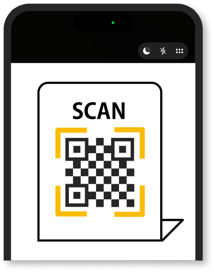 店内QRで自然に収集のイメージ